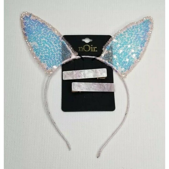 Nordstrom Lot of 3 Headband Pink Girl Accessories Bunny - Picture 2 of 6